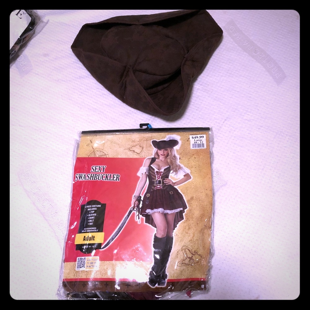 Adult Large Pirate Halloween Costume!  Never Worn!